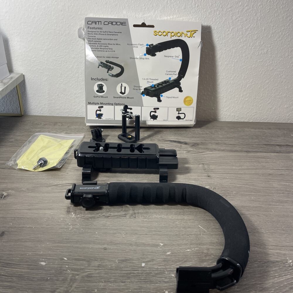 Cam Caddie Scorpion Jr. Original Universal Stabilizing Camera Handle Grip Boxed